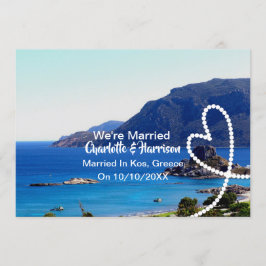 Convite Partido Da Recepção de casamento poste Casado Em K