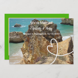 Convite Partido Da Recepção de casamento poste Casado Em P