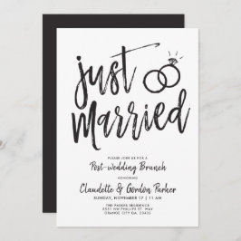 Convite Partido da refeição matinal | do Cargo-Casamento