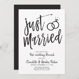 Convite Partido da refeição matinal   do Cargo-Casamento