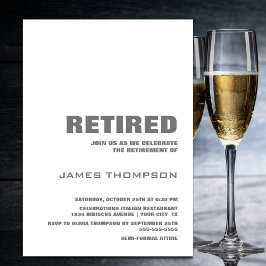 Convite Partido da Reforma Branca e Cinzas Simples Moderna