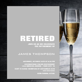 Convite Partido da Reforma Minimalista das Cinzas Modernas