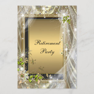 Convite Partido da Reforma Preta e Dourada