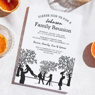 Convite Partido da Reunião da Árvore Familiar