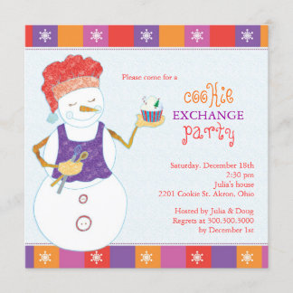 Convite Partido da troca do biscoito do feriado do