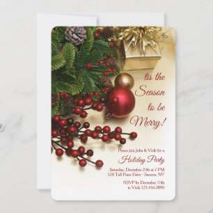Convite Partido das Berries Holiday