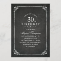 Partido de aniversário de 30 anos adulto do quadro