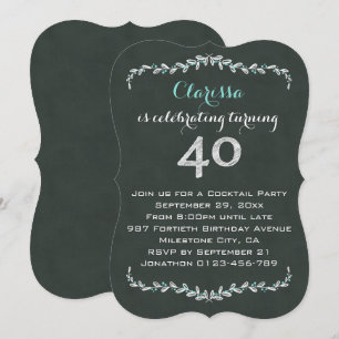 Convite Partido de aniversário de 40 anos do louro do