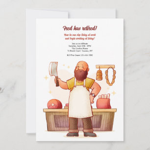 Convite Partido de Aposentação do Butcher