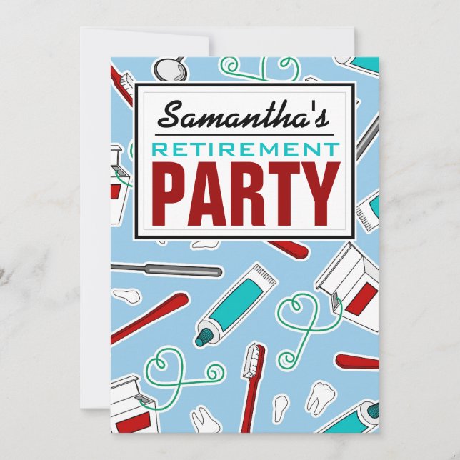 Convite Partido de aposentadoria do higienista (Frente)