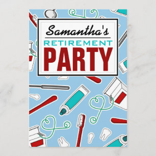 Convite Partido de aposentadoria do higienista