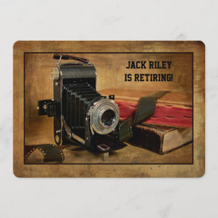 Convite Partido de aposentadoria para o fotógrafo