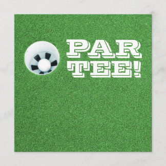 Convite Partido de aposentadoria - tema do golfe -