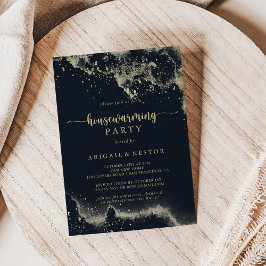 Convite Partido de Aquecimento Familiar Dourado de Água