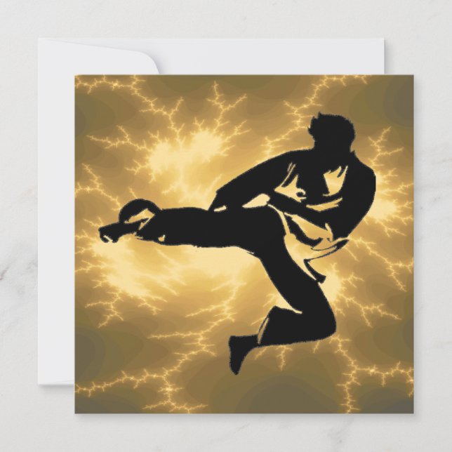 Convite Partido de BDay do karaté (Frente)