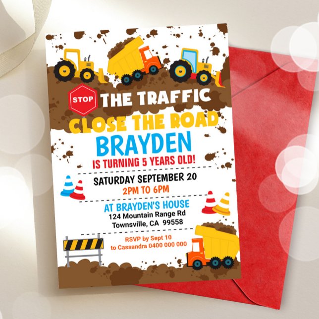 Convite Partido de Bombardeio de Construção (Criador carregado)