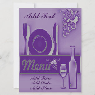 Convite Partido de comensal Initations