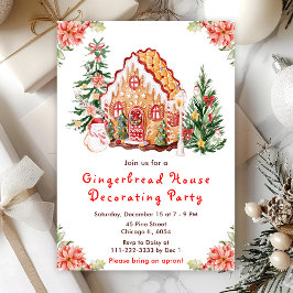 Convite Partido de Decoração da Casa do Pão Vermelho