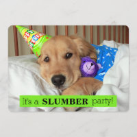 Partido de descanso do Sleepover do cão do golden