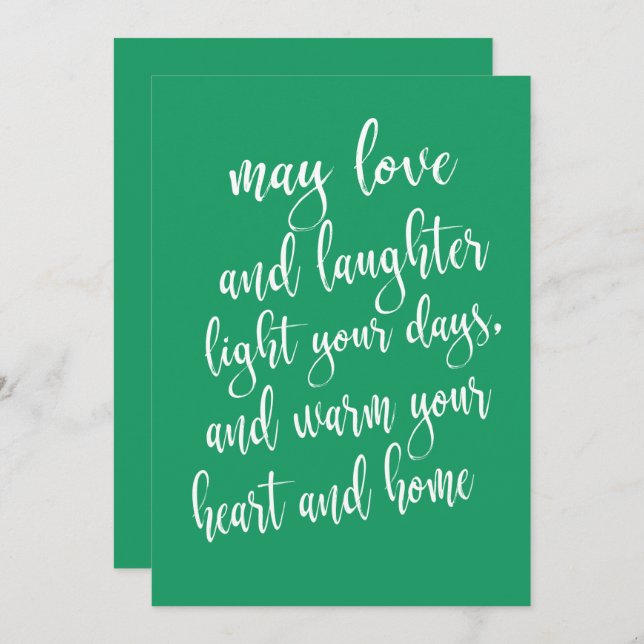 Convite Partido de Dia de São Patrício de Tendência Modern (Frente/Verso)