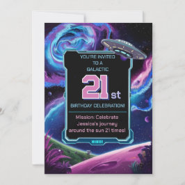 Convite partido de ficção científica Sci Fi Galactic 21rua