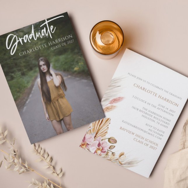 Convite Partido de Fotografia do Script de Graduação de Or (Criador carregado)