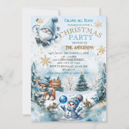 Convite Partido de Natal Elegante Moderno
