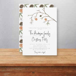 Convite partido de natal mínimo moderno