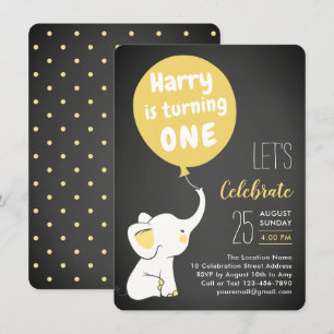 Convite Partido de primeiro aniversario do aniversário  