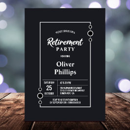 Convite Partido de Reforma Minimalista da cinza