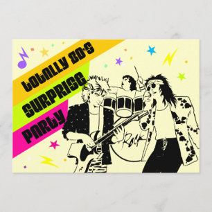 Convite partido de surpresa do anos 80