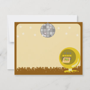 Convite Partido Disco Groovy 70