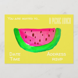 Convite Partido do almoço do piquenique do verão da