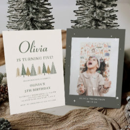 Convite Partido do Aniversário de criança de inverno