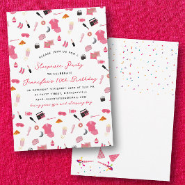 Convite Partido do Aniversário de criança de Sonolência do