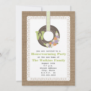 Convite Partido do Aquecimento Doméstico Inspirado pelo M