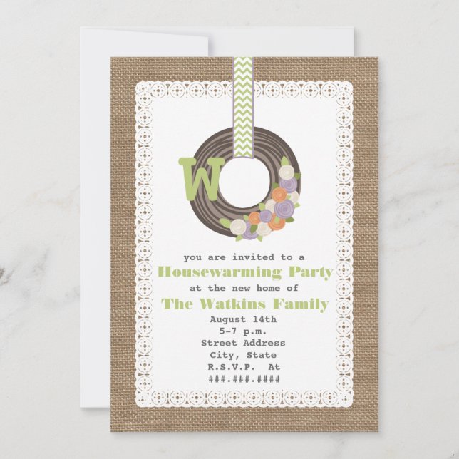 Convite Partido do Aquecimento Doméstico Inspirado pelo Mo (Frente)