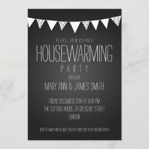 Convite Partido do Aquecimento Familiar Coração Preta