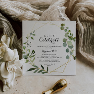 Convite Partido do Celebrado de Vamos Tropicais Geométric