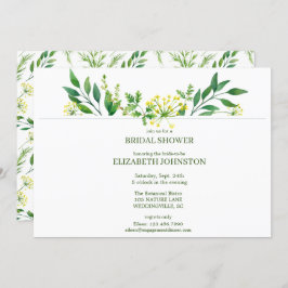 Convite Partido do Chá de panela de Plantas Botânicas Prim