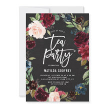 Partido do Chalkboard Russo Autumn Floral Frame Te