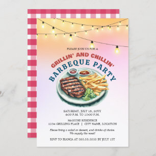 Convite Partido do churrasco