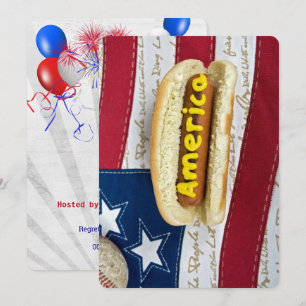 Convite Partido do CHURRASCO Americano 4 de julho