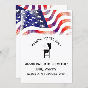 Convite Partido do CHURRASCO do Dia do Trabalhador com Ban