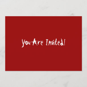 Convite Partido do Dia das Bruxas do assassino em série