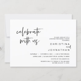 Convite Partido do Elopemento do Casamento, Celebre conosc