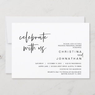 Convite Partido do Elopemento do Casamento, Celebre conosc