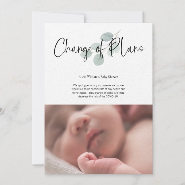 Convite Partido do Facebook para Mudança de Planos no Chá  (Frente)