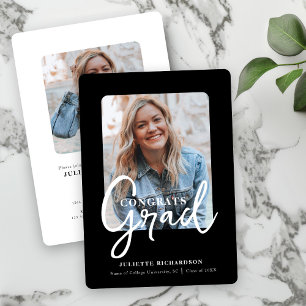 Convite Partido do Formandos de Fotografia Branco Preto Mo