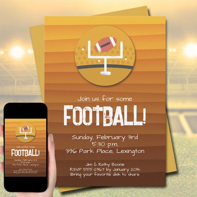 Convite Partido do Futebol (Football Party Invitations)
